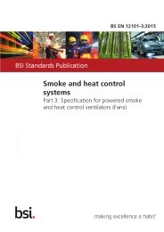 Smoke and heat control systems. Specification for powered smoke and heat control ventilators (fans)
