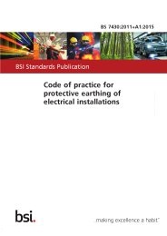 Code of practice for protective earthing of electrical installations (+A1:2015)