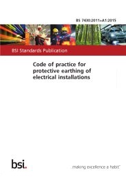 Code of practice for protective earthing of electrical installations (+A1:2015)