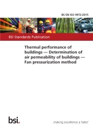 Thermal performance of buildings - determination of air permeability of buildings - fan pressurization method