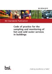 Code of practice for the sampling and monitoring of hot and cold water services in buildings