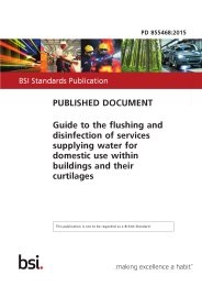 Guide to the flushing and disinfection of services supplying water for domestic use within buildings and their curtilages