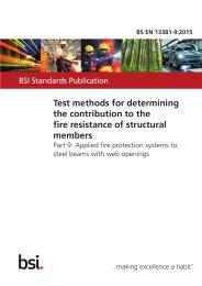 Test methods for determining the contribution to the fire resistance of structural members. Applied fire protection systems to steel beams with web openings