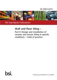 Wall and floor tiling. Design and installation of ceramic and mosaic tiling in special conditions - code of practice