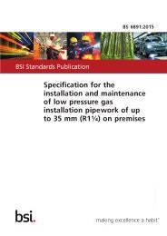 Specification for the installation and maintenance of low pressure gas installation pipework of up to 35 mm (R1¼) on premises