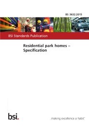 Residential park homes - Specification (Superseded but remains current)