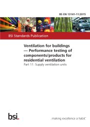 Ventilation for buildings - Performance testing of components/products for residential ventilation. Supply ventilation units
