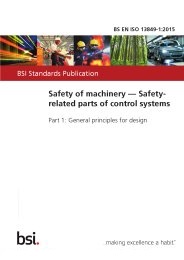 Safety of machinery - safety-related parts of control systems. General principles for design (Withdrawn)