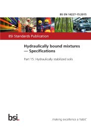 Hydraulically bound mixtures - specifications. Hydraulically stabilized soils