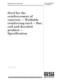 Steel for the reinforcement of concrete - weldable reinforcing steel - bar, coil and decoiled product - specification (+A3:2016)