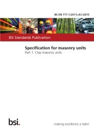 Specification for masonry units. Clay masonry units (+A1:2015)