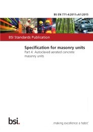 Specification for masonry units. Autoclaved aerated concrete masonry units (+A1:2015)