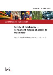 Safety of machinery - permanent means of access to machinery. Fixed ladders (ISO 14122-4:2016)