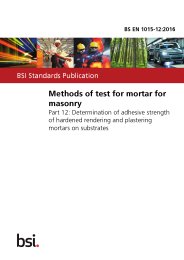 Methods of test for mortar for masonry. Determination of adhesive strength of hardened rendering and plastering mortars on substrates