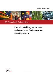 Curtain walling - impact resistance - performance requirements