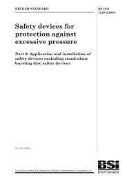 Safety devices for protection against excessive pressure. Application and installation of safety devices excluding stand-alone bursting disc safety