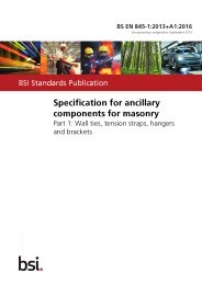 Specification for ancillary components for masonry. Wall ties, tension straps, hangers and brackets (+A1:2016) (incorporating corrigendum September 2013)