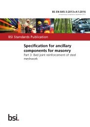 Specification for ancillary components for masonry. Bed joint reinforcement of steel meshwork (+A1:2016) (incorporating corrigendum September 2013)