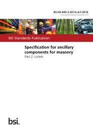 Specification for ancillary components for masonry. Lintels (+A1:2016) (incorporating corrigendum September 2013)
