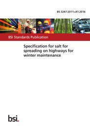 Specification for salt for spreading on highways for winter maintenance (+A1:2016)
