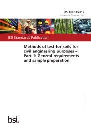 Methods of test for soils for civil engineering purposes. General requirements and sample preparation (Incorporating corrigendum No. 1)