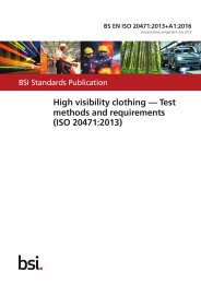 High-visibility clothing - test methods and requirements (ISO 20471:2013) (+A1:2016) (Incorporating corrigendum July 2013)
