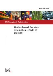 Timber-based fire door assemblies - code of practice