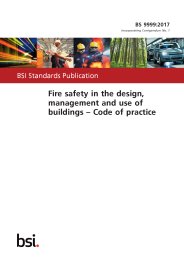 Fire safety in the design, management and use of buildings - code of practice (Incorporating corrigendum No. 1)