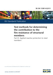 Test methods for determining the contribution to the fire resistance of structural members. Applied reactive protection to steel members
