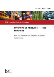 Bituminous mixtures - test methods. Particle loss of porous asphalt specimens