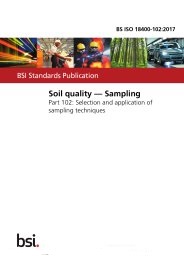 Soil quality - sampling. Selection and application of sampling techniques