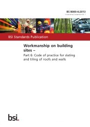 Workmanship on building sites Code of practice for slating and tiling