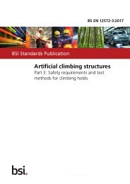 Artificial climbing structures. Safety requirements and test methods for climbing holds