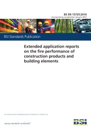 Extended application reports on the fire performance of construction products and building elements (Incorporating corrigendum January 2012) (Withdrawn)