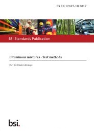 Bituminous mixtures - Test methods. Binder drainage