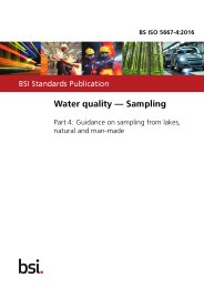 Water quality - Sampling. Guidance on sampling from lakes, natural and man-made