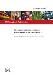 Telecommunications equipment and telecommunications cabling - specification for installation, operation and maintenance (+A1:2017)