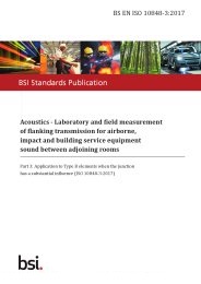 Acoustics - laboratory and field measurement of flanking transmission of airborne, impact and building service equipment sound between adjoining rooms. Application to Type B elements when the junction has a substantial influence (ISO 10848-3:2017)