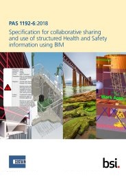 Specification for collaborative sharing and use of structured health and safety information using BIM