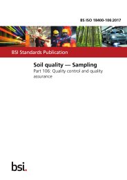 Soil quality - sampling. Quality control and quality assurance