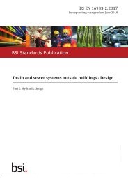 Drain and sewer systems outside buildings - design. Hydraulic design (Incorporating corrigendum June 2018)
