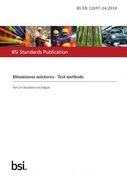 Bituminous mixtures - test methods. Resistance to fatigue