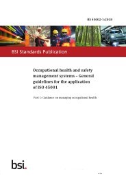Occupational health and safety management systems - general guidelines for the application of ISO 45001. Guidance on managing occupational health