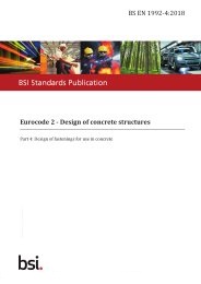 Eurocode 2 - design of concrete structures. Design of fastenings for use in concrete