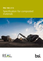 Specification for composted materials