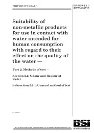 Suitability of non-metallic products for use in contact with water intended for human consumption with regard to their effect on the quality of water. Methods of test. Odour and flavour of water. General method of test (AMD 14719) (+A3:2014)