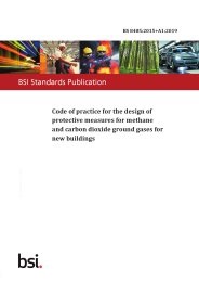 Code of practice for the design of protective measures for methane and carbon dioxide ground gases for new buildings (+A1:2019)