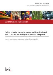 Safety rules for the construction and installation of lifts - lifts for the transport of persons and goods. Remote alarm on passenger and goods passenger lifts (Incorporating corrigendum January 2019) (Superseded but remains current)