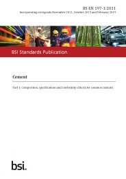 Cement. Composition, specifications and conformity criteria for common cements (Incorporating corrigenda November 2011, October 2015 and February 2019)