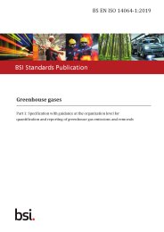 Greenhouse gases - specification with guidance at the organization level for quantification and reporting of greenhouse gas emissions and removals